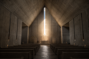 brutalist chapel, 8k, octane render, trending on artstation, masterpiece, highly detailed, unreal engine 5